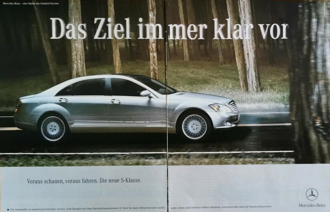 Mercedes-Benz W 221 S-Klasse Werbung - Nachtsichtassistent