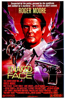 THE NAKED FACE. Cartel One Sheet: 69 x 104 cms. Estados Unidos. A CARA DESCUBIERTA. The Naked Face. 1984. Estados Unidos. Dirección: Bryan Forbes. Reparto: Roger Moore, Rod Steiger, Elliott Gould, Art Carney, Anne Archer, David Hedison, Deanna Dunagan, Ron Parady.