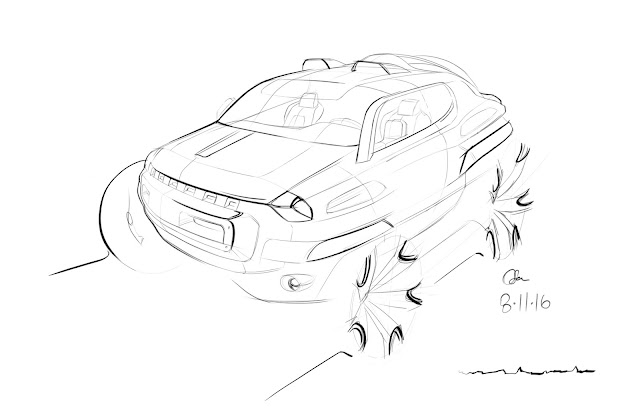 sketching & rendering: jeep