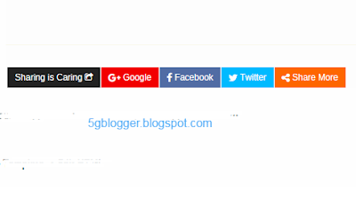 horizontal sharing button for blogger