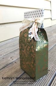 Stampin' Up! Brightly Gleaming Speciality Designer Series Paper, Gift Bags, Christmas created by Kathryn Mangelsdorf