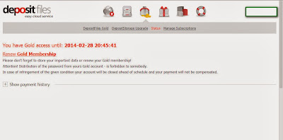 Depositfiles Premium Cookie 29/12/2013