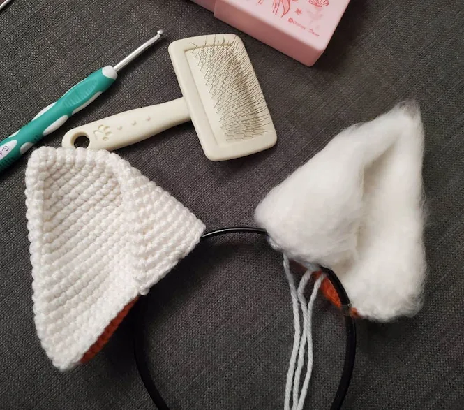 Crochet Red Panda Ears/Fox Ears- Step 3