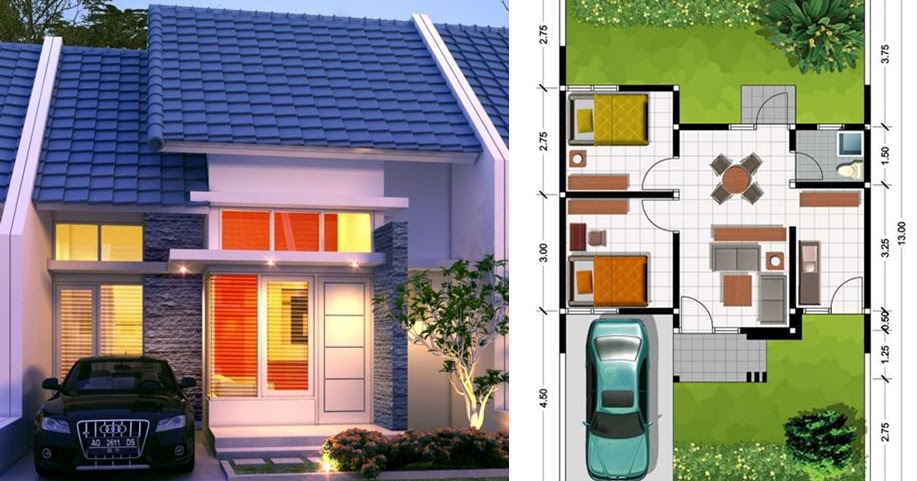  Rumah  Type  45  Pengertian Denah  Harga