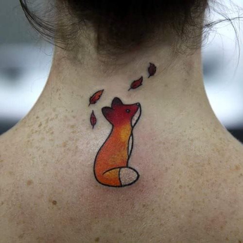 Tatuagens de Raposa - 64 ideias femininas