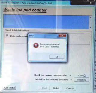 Communication error! Error Code xxxxxxxx when use Epson Adjustment Program