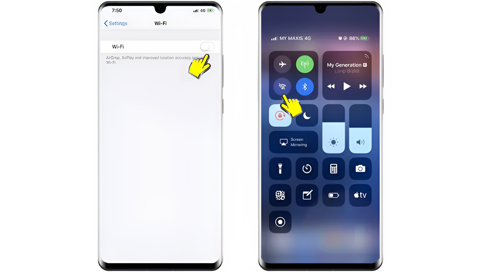 كيفية إيقاف تشغيل WiFi على جهاز iPhone