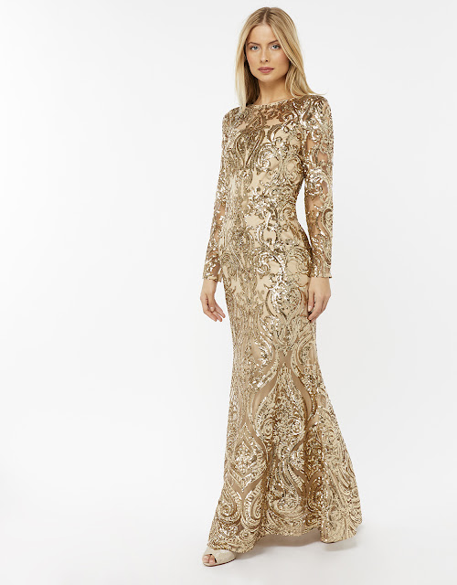  SEQUIN MAXI DRESS