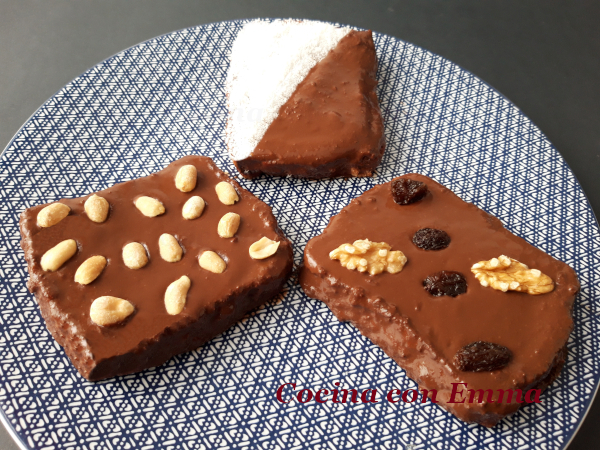 Torrijas de chocolate con frutos secos