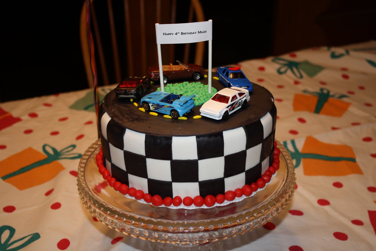 Michelle's Cakes, Cookies and Cupcakes: Race Car Birthday Cake