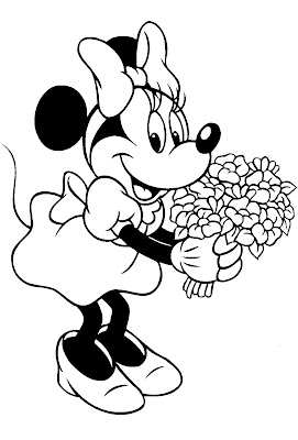 Desenhos da Minnie para Colorir e Imprimir