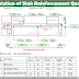 Calculation of slab reinforcement steel quantity with simple excel sheet