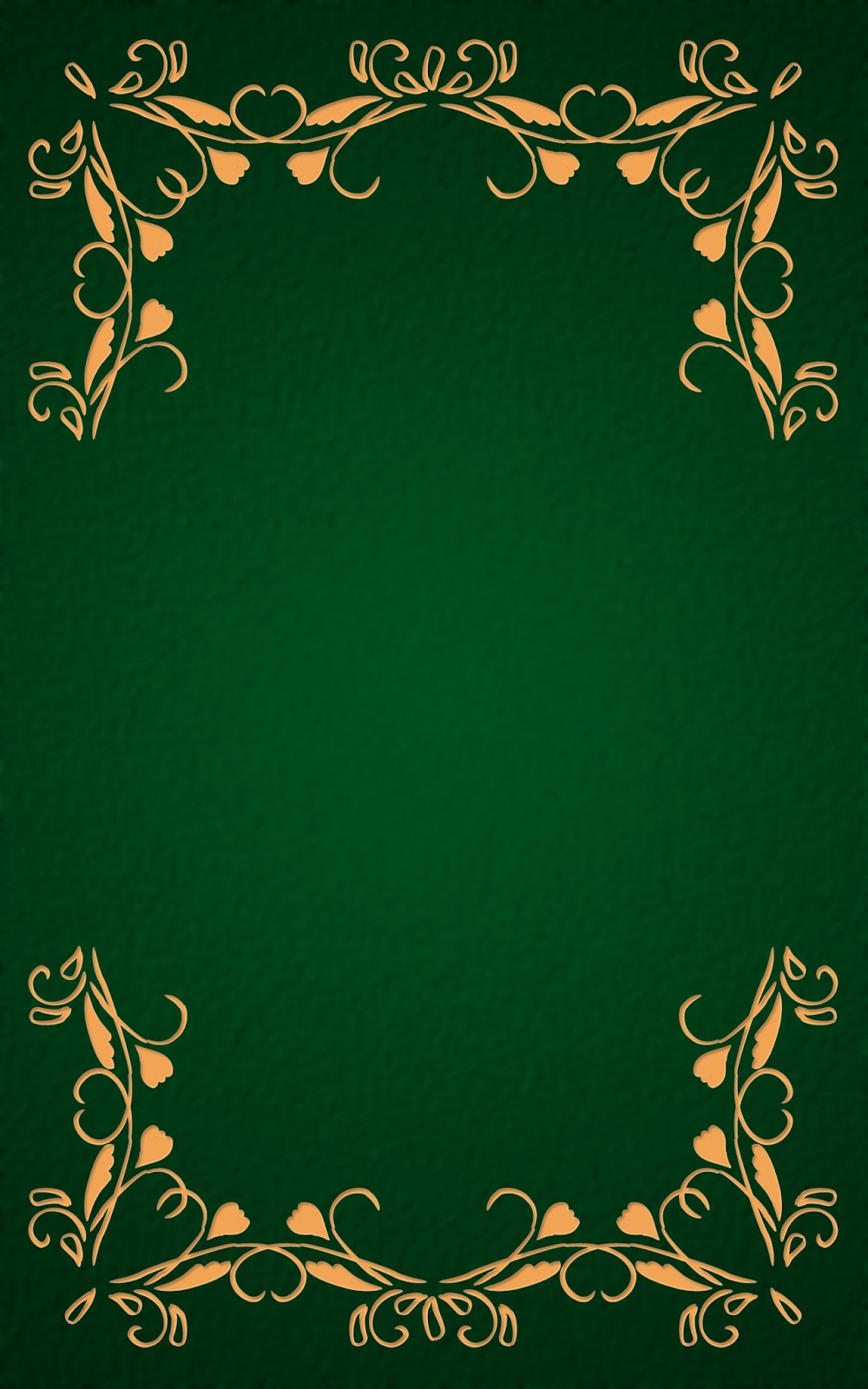 いーブックデザイン 電子書籍用表紙画像フリー素材 001 飾り罫 緑
