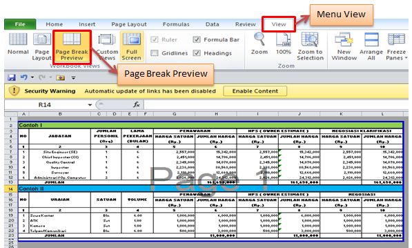 Cara Print Di Microsoft Excel 2010 (2)