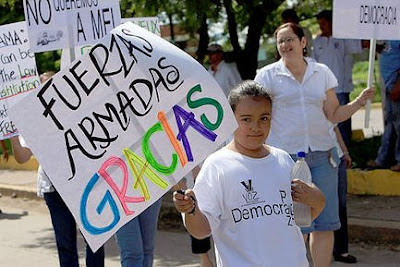 Honduran anti-Zelaya protesters