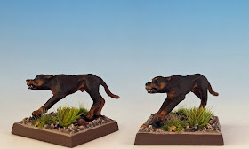 Fritzy the Dog, painted miniature for Terror of the Lichemaster