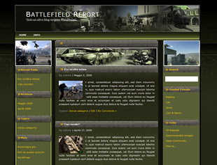 Battle Field Report template