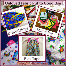 finding uses for purged fabric in other projects