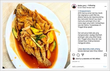 Ikan Asam Manis Singkawang