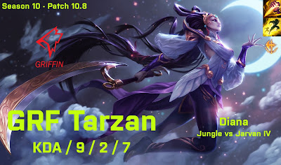 GRF Tarzan Diana JG vs Jarvan - KR 10.8