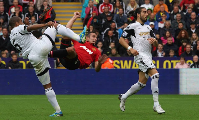 Premier league image galery, Swansea vs Manchester United 1-4