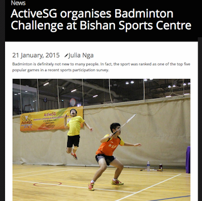  ActiveSG Badminton Challenge at Bishan Sports Centre