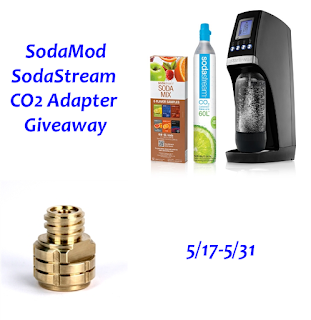 Enter the SodaMod SodaStream CO2 Adapter Giveaway. Ends 5/31