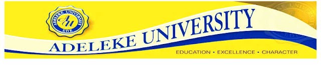 Adeleke University Post UTME / Admission Screening Form – 2017/18