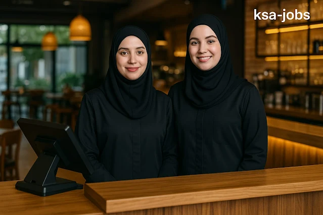 موظفات استقبال ومبيعات في كافيه ومطعم براتب ممتاز