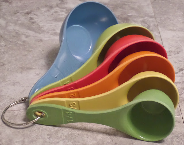 colorful measuring cups