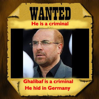  varning Ghalibaf som är en criminal från iranska regimen flydde till tyskland och gömde sig i tyskland. Mohammad Bagher Qalibaf  födde 22 August 1961, Mohammad Bagher Qalibaf  är 57 år gammal har begått för brott mot mänskligheten i iran.Qalibaf spelade väl mycket roll i tortyr mot iranska ungdomar i protest mot regimen 2009  Qalibaf måste inför rätta framför en domstolen för brott mot mänskligheten 