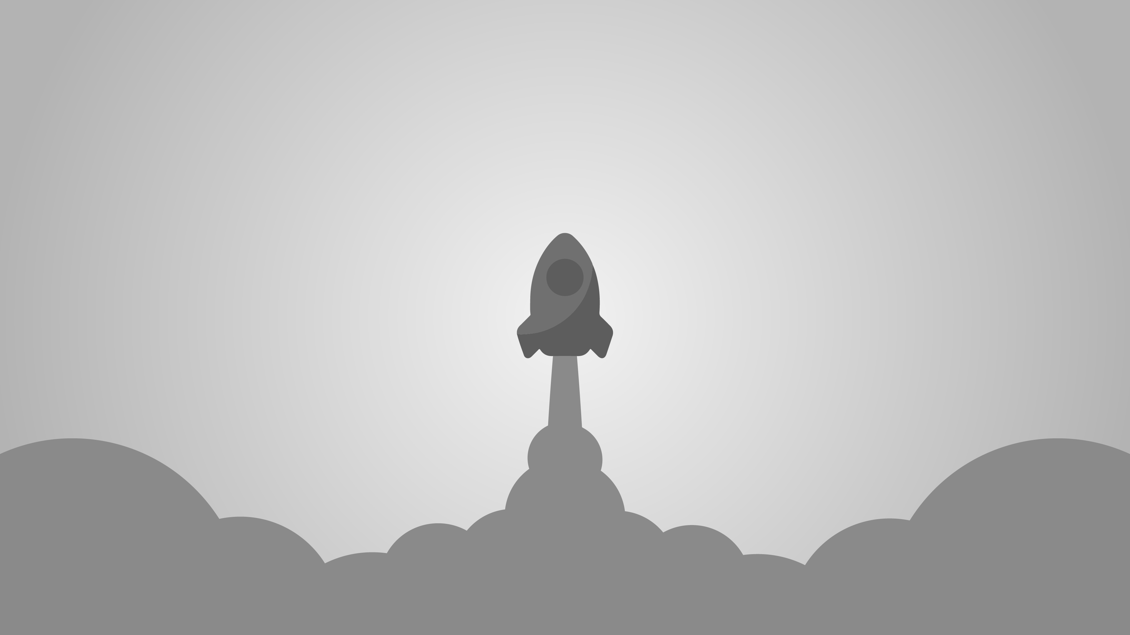 MINIMALIST WALLPAPER 4K - ROCKET LAUNCH