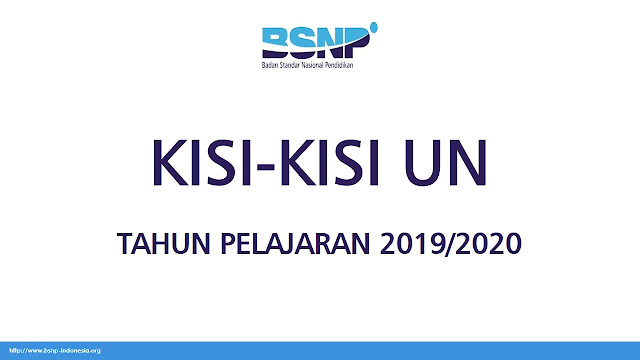 Download Kisi - Kisi UN 2020 Jenjang SD, SMP, SMA, SMK, MA, dan SLB