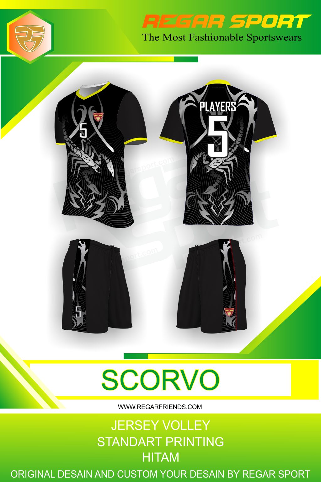  Desain  Baju Volly  Terbaru Klopdesain