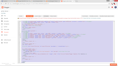 cara mengganti tempalte blog terbaru dan mudah