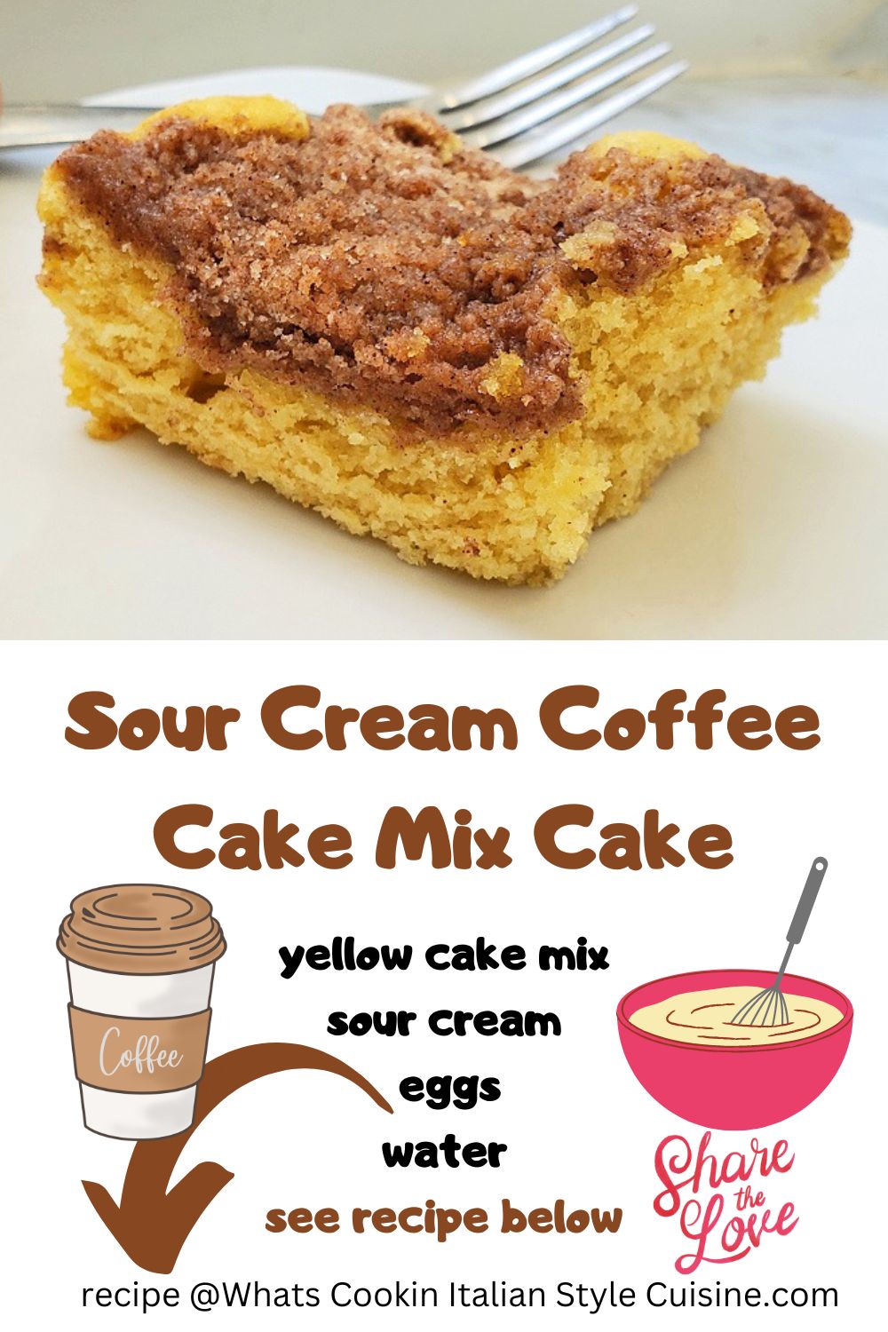 pin for later cake mix cake coffee streusel cake