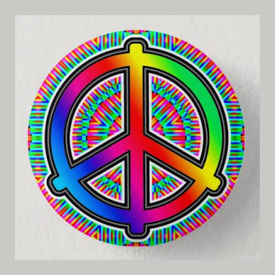 Rainbow Peace Sign - zazzle gregvan