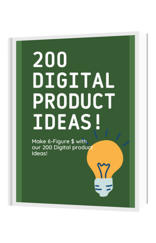  Make 6-Figure $ with our 200 Digital Product Ideas Digital - Ebooks
