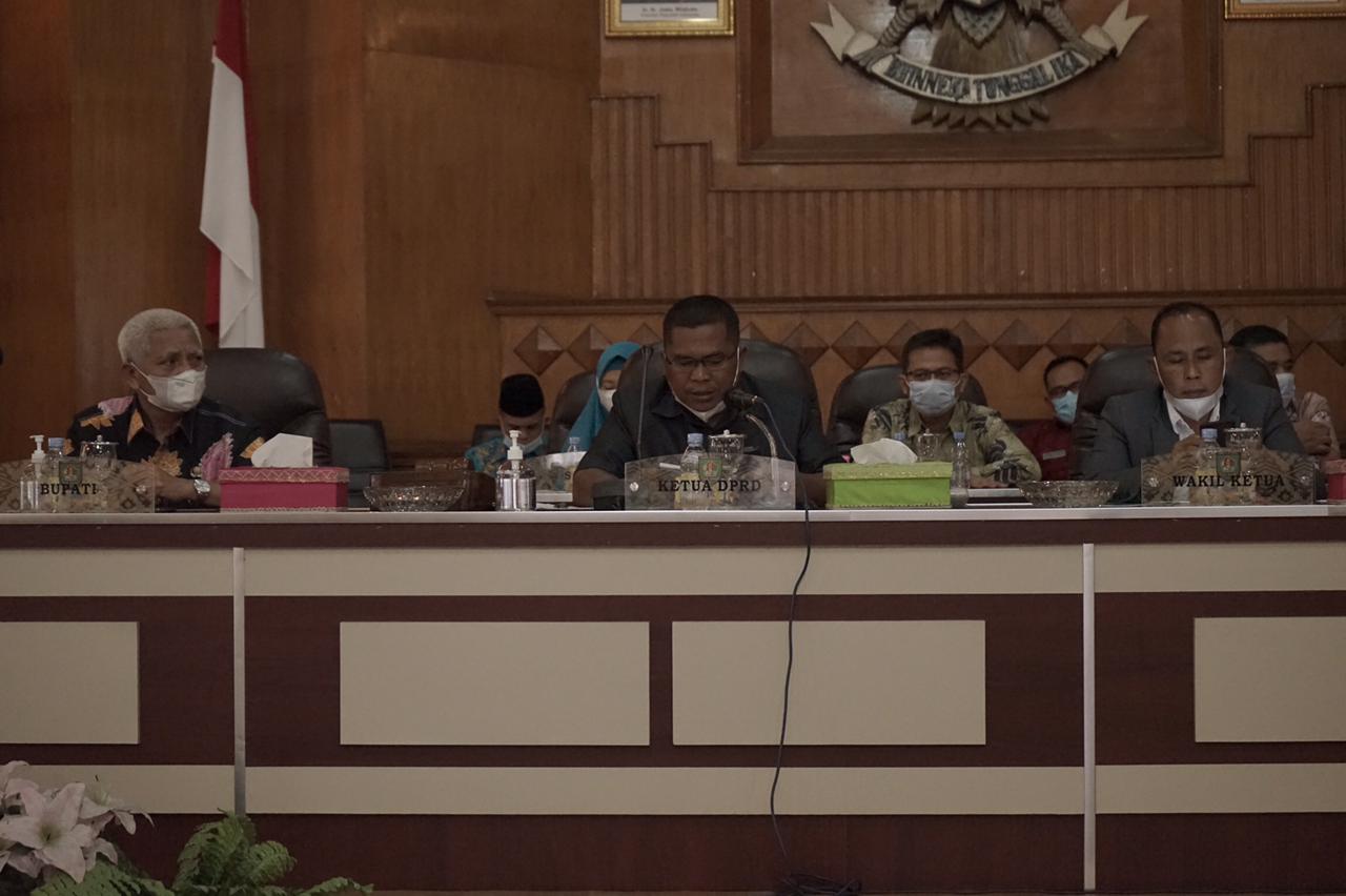 Bupati Asahan Menyampaikan Jawaban atas Pandangan Umum Fraksi terhadap LKPJ Tahun Anggaran 2020