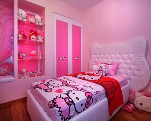  Kamar  Tidur Wanita Remaja dan Dewasa Bertema Hello  Kitty  