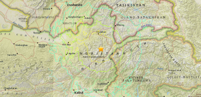 7.5 magnitude earthquake strikes in Pakistan, India, Aghanistan
