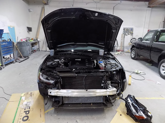 2016 Audi A4 with hidden damage during repairs at Almost Everything Auto Body.