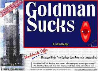 Goldman Sucks T-shirt: Parody of Goldman Sachs