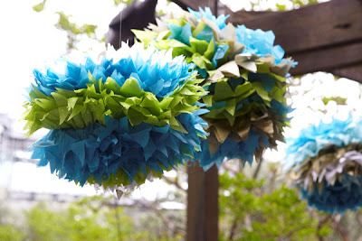 Image to tweet tissue paper pompom post