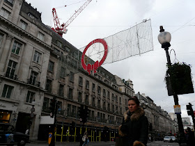 Londres Regent Street à Noël