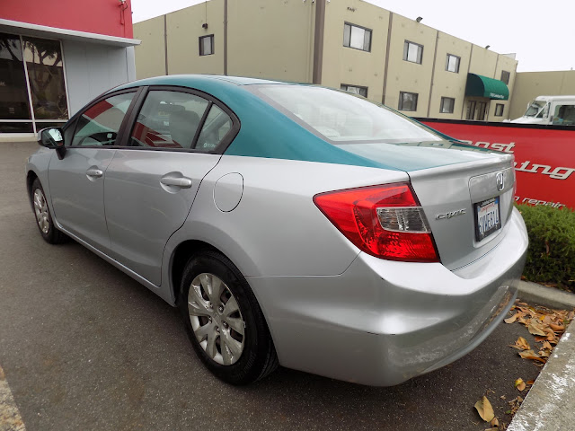 2012 Honda Civic LX- After spot paint was completed at Almost Everything Autobody
