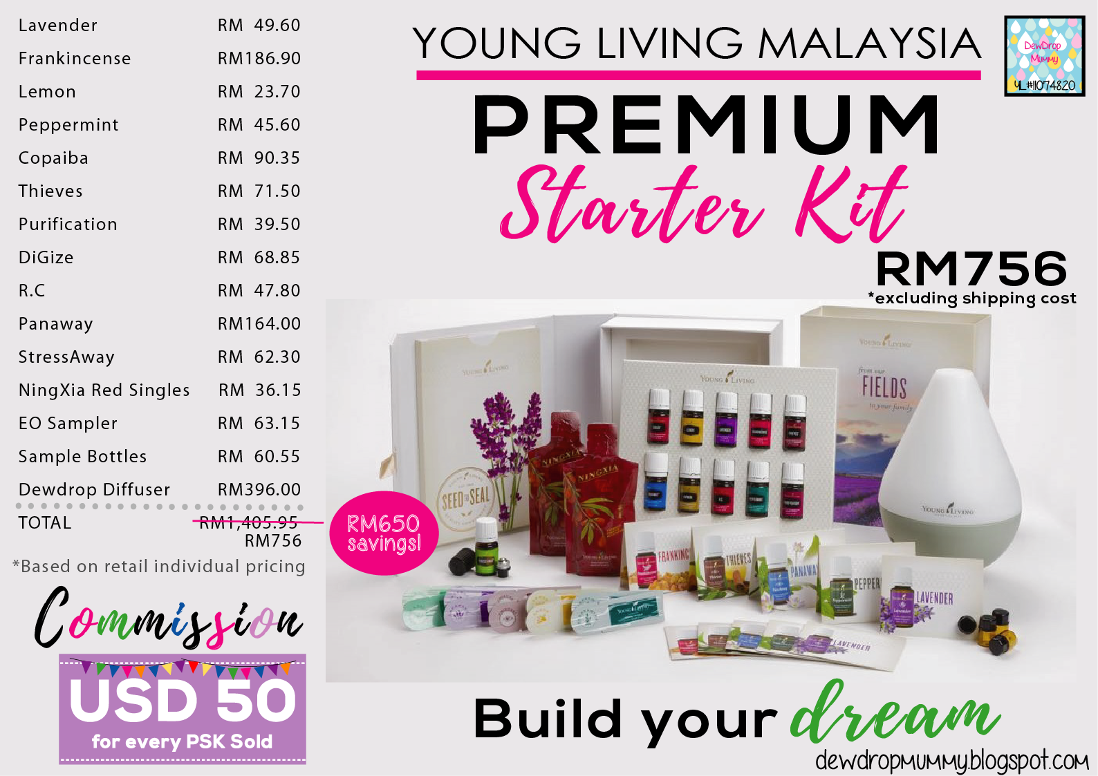 Dewdrop Mummy: Young Living Premium Starter Kit (PSK)