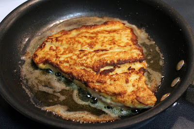 Pan frying grouper 