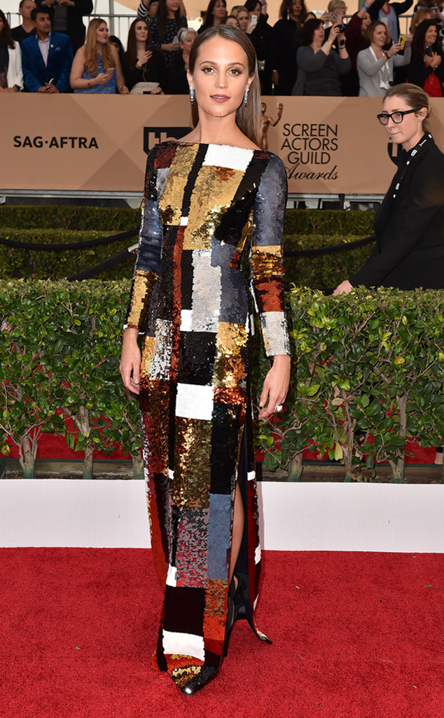 Best Dressed-SAG Awards 2016, Alicia Vikander at SAG Awards 2016