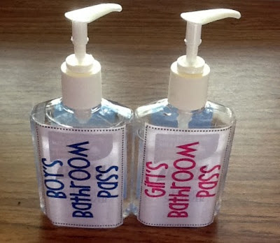 Clutter-Free Classroom: HAND SANITIZER BATHROOM PASSES ...
